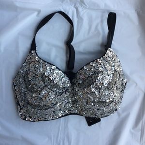 Sequin Rave Bra